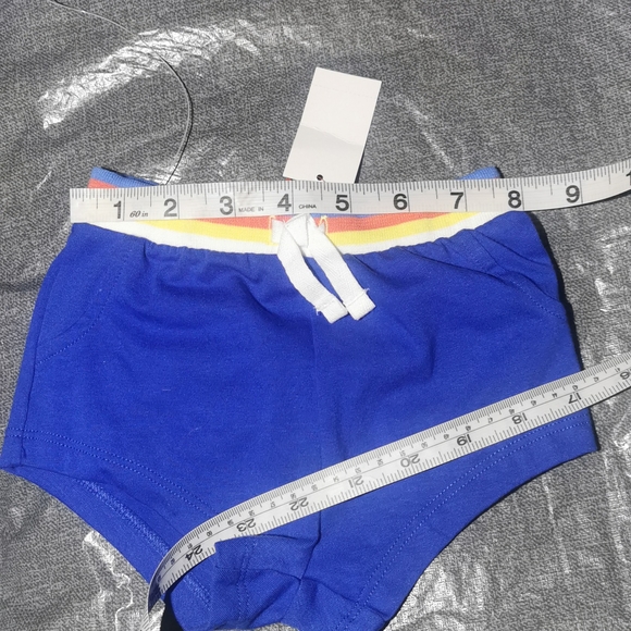 CAT & JACK 3 - 6 month t shirt, short set New NWT Blue, yellow white SUMMER - Picture 12 of 16